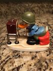 Goebel Figurine Walt Disney Donald Duck Playing Space Invaders military signed