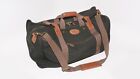 Tumi Dakota Duffle Carryon Weekender Bag Hunter Green Canvas Leather Highlights