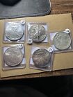 Lot of 5 Silver 2023, 1999, 2005, 2x2001 American Eagle 1 oz. Fine .999 US Coins