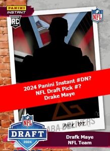 2024 Panini Instant DN? Drake Maye NFL Draft Night ?? Overall Pick RC PS