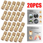 20PC Straight Brass Brake Line compression Fitting Unions for OD Tubing 3/16