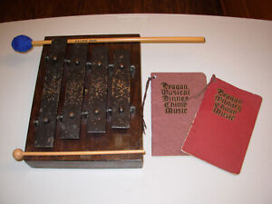 Vintage Deagan 4 Plate Dinner Chime with Deagan Music Booklets