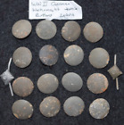 16 WW2 Latvia dug buttons, 2 rank pips, last group!