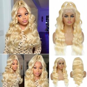 613 Blonde Human Hair Wig Pre Plucked For Women HD Lace Frontal Wigs For Women