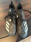 Adidas Men's Soccer Shoes Size 11 Black with Gold sole