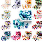 1 Bag Mixed Color Pearlized Glass Beads Pearl Beads 4mm/6mm/8mm Beading Jewelry