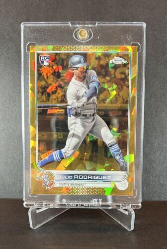 2022 Topps Chrome Sapphire Edition Julio Rodriguez Gold Refractor RC #/50