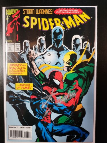 Spider-Man #43 Feat. Iron Fist (1993) VF Autographed By Stan Lee