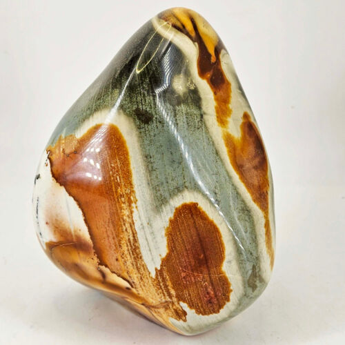 Large polished Polychrome Jasper Stone Mineral Freeform Display Specimen 6.3 lbs
