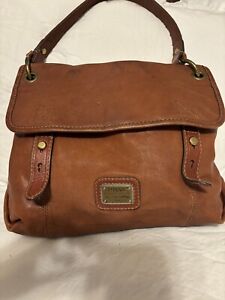 Fossil Long Live Vintage 1954 Leather Shoulder Bag Purse Handbag