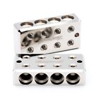 Pair ILL Customz 4 IN 4 OUT 1/0 AWG 0 Gauge Power and Ground Distribution Blocks