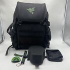 Mobile Edge Razer Tactical Pro Gaming Backpack  See photos for damage & included