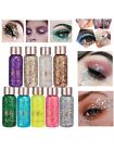 KIPOZI Glitter Eyeshadow Makeup 9 Colors Bright Eye Shadow Roll on Body Glitter