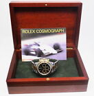 1991 Rolex Cosmograph Daytona Black Dial Gold & Stainless Watch 16523 w/Box