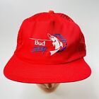 Bud Fishing Mesh Vintage SnapBack Trucker Hat Cap Red