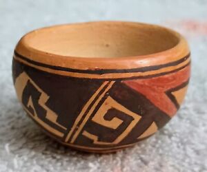 Hopi Cheryl Pinto Nampeyo Miniature Bowl Circa 1980's