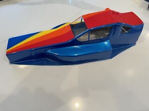 Vintage Painted Associated Rc10 ProTech II Body With Wing, Halsey Paint Job