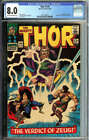 THOR #129 CGC 8.0 OW/WH PAGES // 1ST APPEARANCE OF ARES 1966