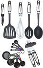 New ListingProfessional 14-piece Kitchen Tool and Gadget Set in Black