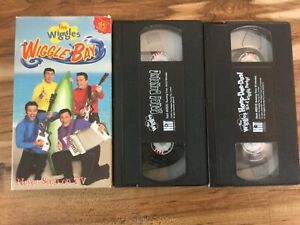 Wiggles~Lot of 3 VHS Video Tapes~Wiggle Bay~Space Dancing~Hoop-Dee-Doo