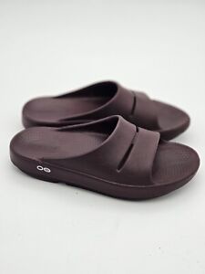 Oofos Ooahh Sandals Comfort Recovery Slides Cabernet Womens Size 7 Mens Size 5
