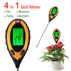 Soil Tester Meter LCD Digital PH Water Moisture Temperature Sunlight Test Plant