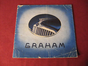 1934 Graham Large Prestige Sales Brochure Booklet Catalog Old Original
