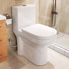HOROW Dual-Flush One-Piece Toilet 1.1/1.6 GPF W/ 10/12” Rough-In Soft Close Seat
