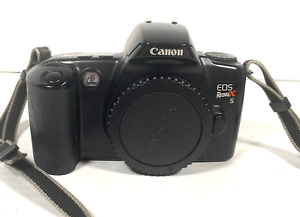Canon EOS Rebel X S Film Camera SLR Black (Body Only!) Strap Untested