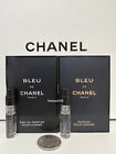 2 x Chanel Bleu de Chanel: EDP & PARFUM Sample Spray 1.5ml / 0.05oz each