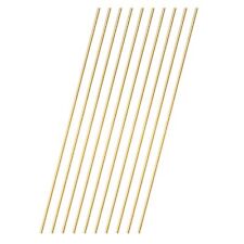 10 Pcs 1.5 Mm Dia Brass Rod 8 Length Solid H62 Brass Round Bar For Models Craft