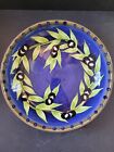 Laurie Gates Ware Dark Blue Coupe OLIVE Pasta Bowl 9 3/4