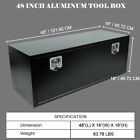 48'' X 18'' X 18'' Black Iron Underbody Truck Storage Tool Box w/Lock