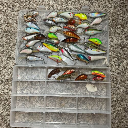 New ListingFishing Lures Lot Of 30ish Various Brands & Types Including vintage (lot 102)