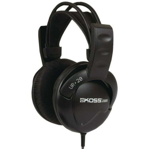 Koss UR20 Noise Isolating Over-Ear Headphones (Black) 179194