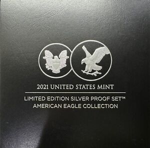 2021 US Mint Silver Proof Set American Eagle Collection Limited Edition W/COA