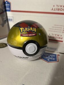 Level Ball Pokemon TCG Poke Ball Tin New/Sealed w/ 3 Booster Packs & Coin J21