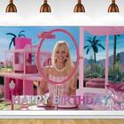 Barbie Movie Backdrop Girls Birthday Party Photo Background Supplies Studio Prop