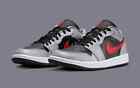 Nike Women's Air Jordan 1 Low Shoes Smoke Grey Red Black FZ4183-002 Multi Sizes