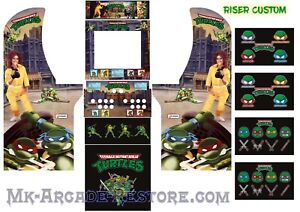 Arcade1Up TMNT Side Art Arcade Cabinet Kit Artwork Graphics Decals Print