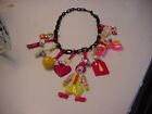 VINTAGE PLASTIC CHAIN CHARMS WITH BELLS MC DS!