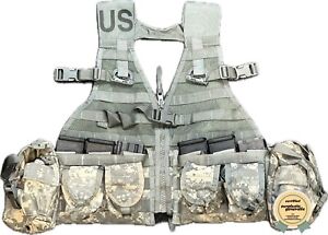 MOLLE II Tactical Load Carrying Vest/Chest Rig Kit! 17 Total Pieces! ACU