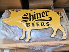 SHINER BOCK BEER Spoetzl Brewery TEXAS PIG SIGN Man Cave Bar TACKER