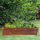 Rot-Resistant Wooden Garden Bed Elevated Raised Box Vegetables Flowers Planter