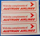AUSTRIAN Airlines 3 Air Mail Etiquettes  label Sticker Decal