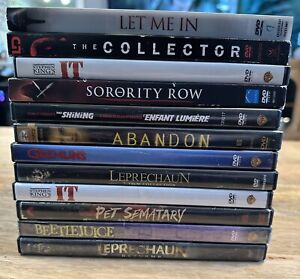 New Listing12 DVD Movie Lot Horror Thrillers It Pet Semester