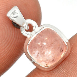 Natural Rose Quartz - Madagascar 925 Sterling Silver Pendant Jewelry CP25573