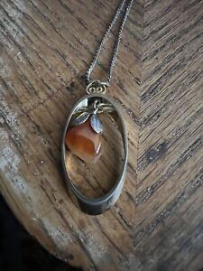 Silpada Sterling Silver Necklace With Quartz Heart Pendant