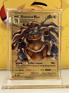 Blastoise VMAX - Gold Foil Fan Art Card HP 350