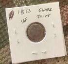 1852 Three Cent Silver Piece Trime 3c Type 1 Ungraded US Coin